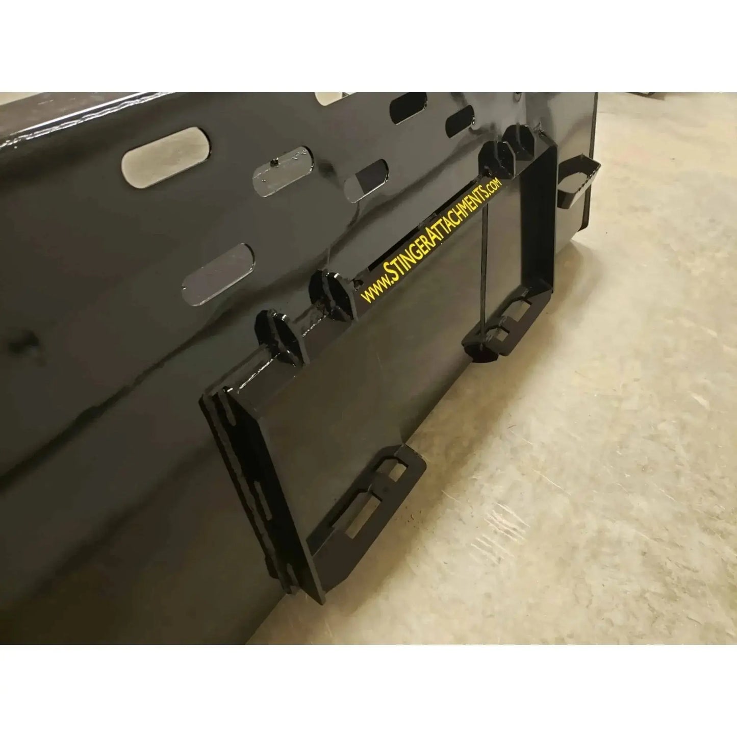 Powerful Series 1 snow bucket for skid steers, ready to tackle winter challenges Stinger Attachments Stinger Attachments