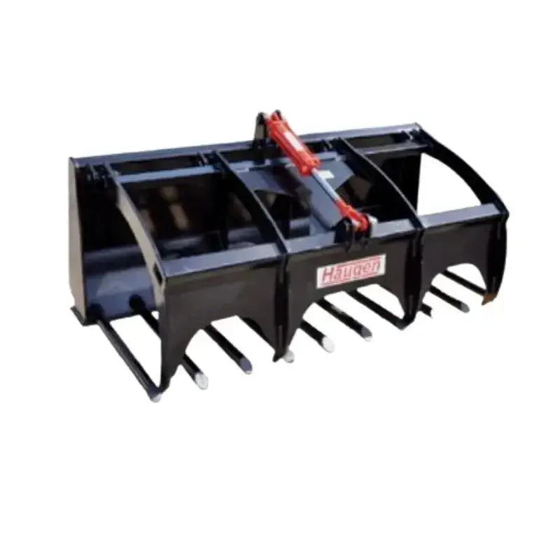 Haugen Attachments' Tine Grapple: A robust and versatile solution for efficient material handling, designed to tackle a variety of tasks with precision. Haugen Attachments Haugen Attachments