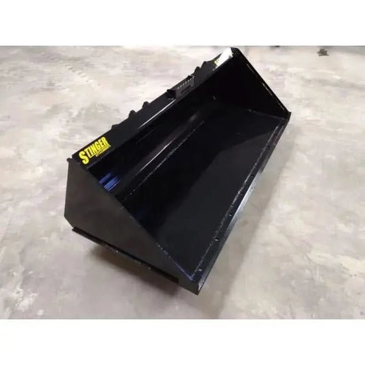Durable Series 1 skid steer material bucket designed for efficient material handling Stinger Attachments Stinger Attachments