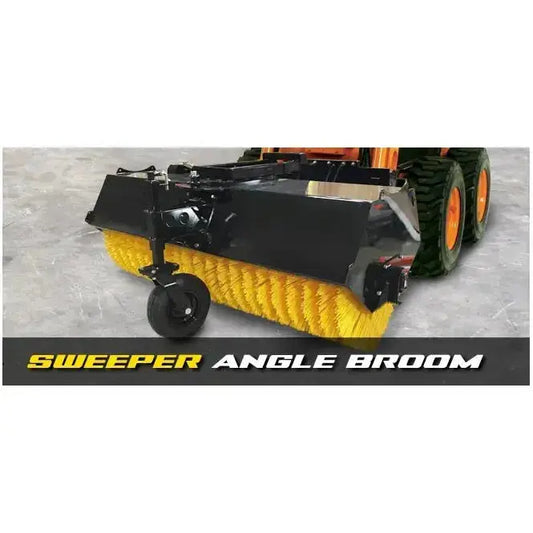 Top-Quality Angle Broom - Superior Performance for Skid Steers Stinger Attachments Stinger Attachments