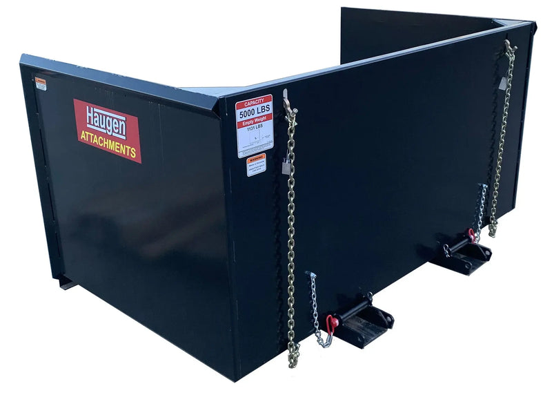 Trash Hopper - Haugen Attachments - HeavyEquipTech – Heavy Equip Tech