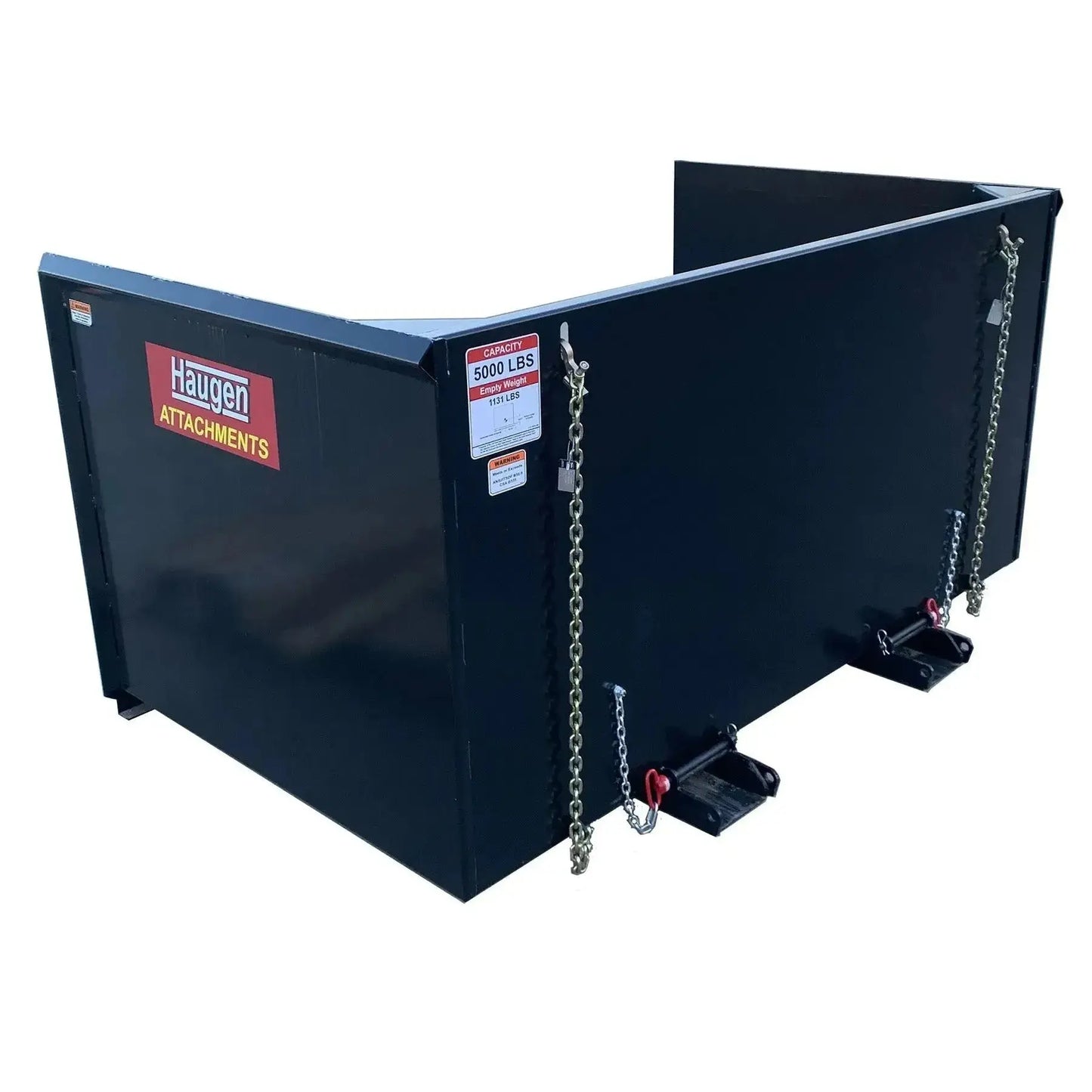 Haugen Attachments' Trash Hopper: Simplify waste handling with a reliable and durable solution. 2 Haugen Attachments