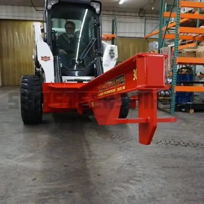 Detailed view of features on TM Heavy-Duty Log Splitter Attachment, designed for efficient and heavy-duty log splitting. TM Manufacturing TM Manufacturing