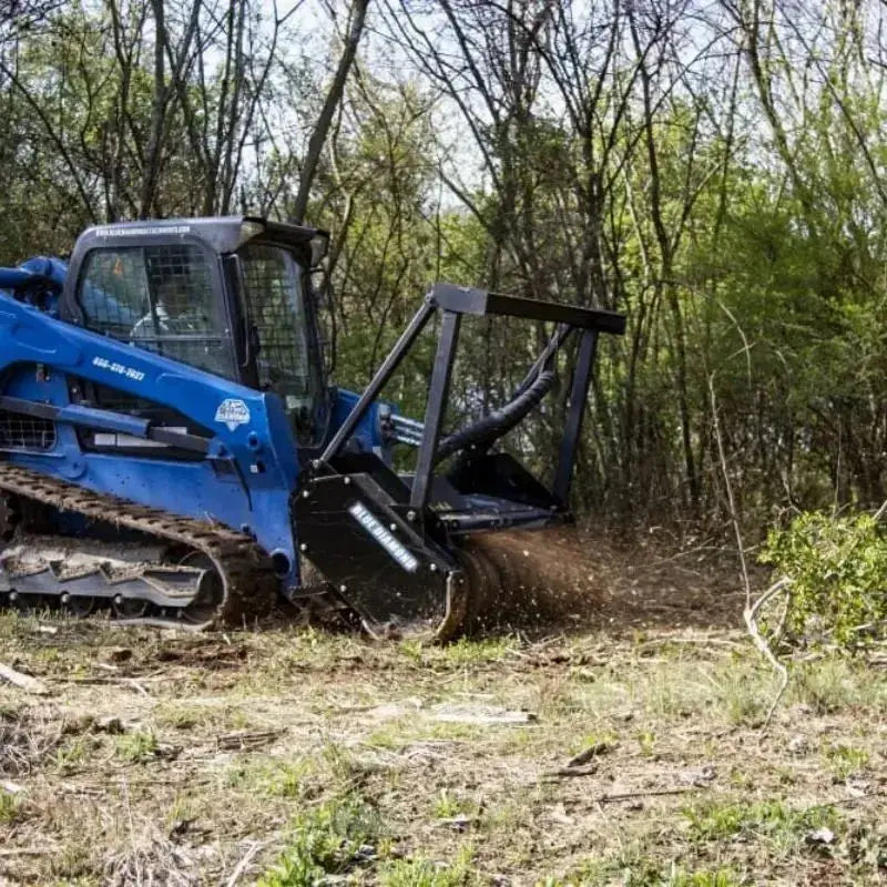 Explore the versatility of Blue Diamond's Drum Mulcher, an essential attachment for clearing dense vegetation and undergrowth. Blue Diamond Blue Diamond