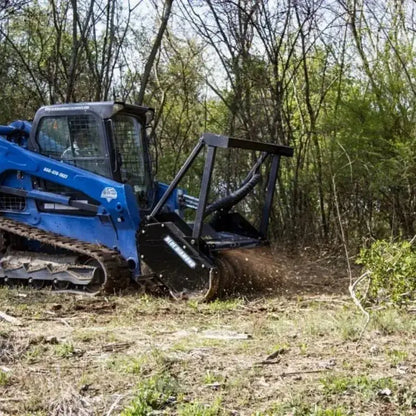 Explore the versatility of Blue Diamond's Drum Mulcher, an essential attachment for clearing dense vegetation and undergrowth. Blue Diamond Blue Diamond