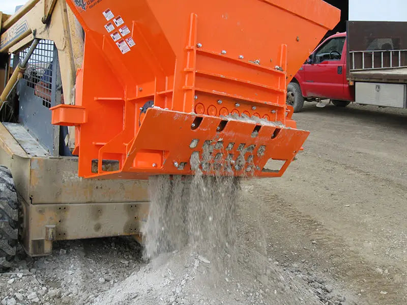 Close-up of the powerful Concrete Hog Crusher by EZG Manufacturing