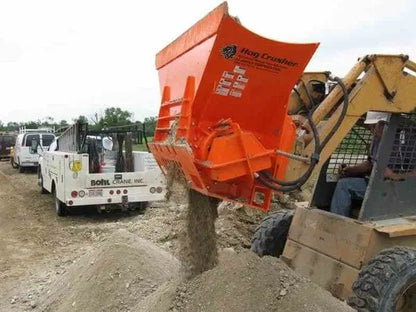 EZG Manufacturing's innovative Concrete Hog Crusher at work