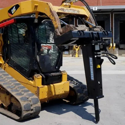 Demolition made easy with the precision of Blue Diamond's Hydraulic Breaker for Skid Steer Blue Diamond Blue Diamond