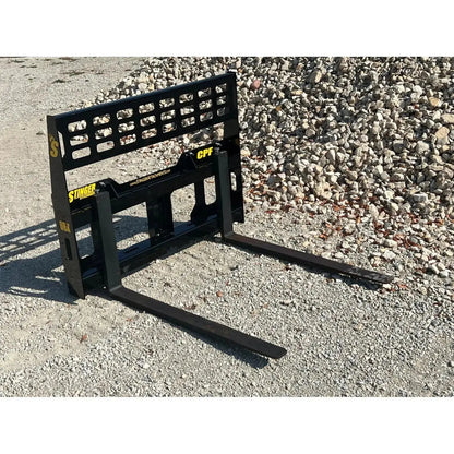 CPF Compact Pallet Fork in Action - Precision Material Handling Stinger Attachments Stinger Attachments