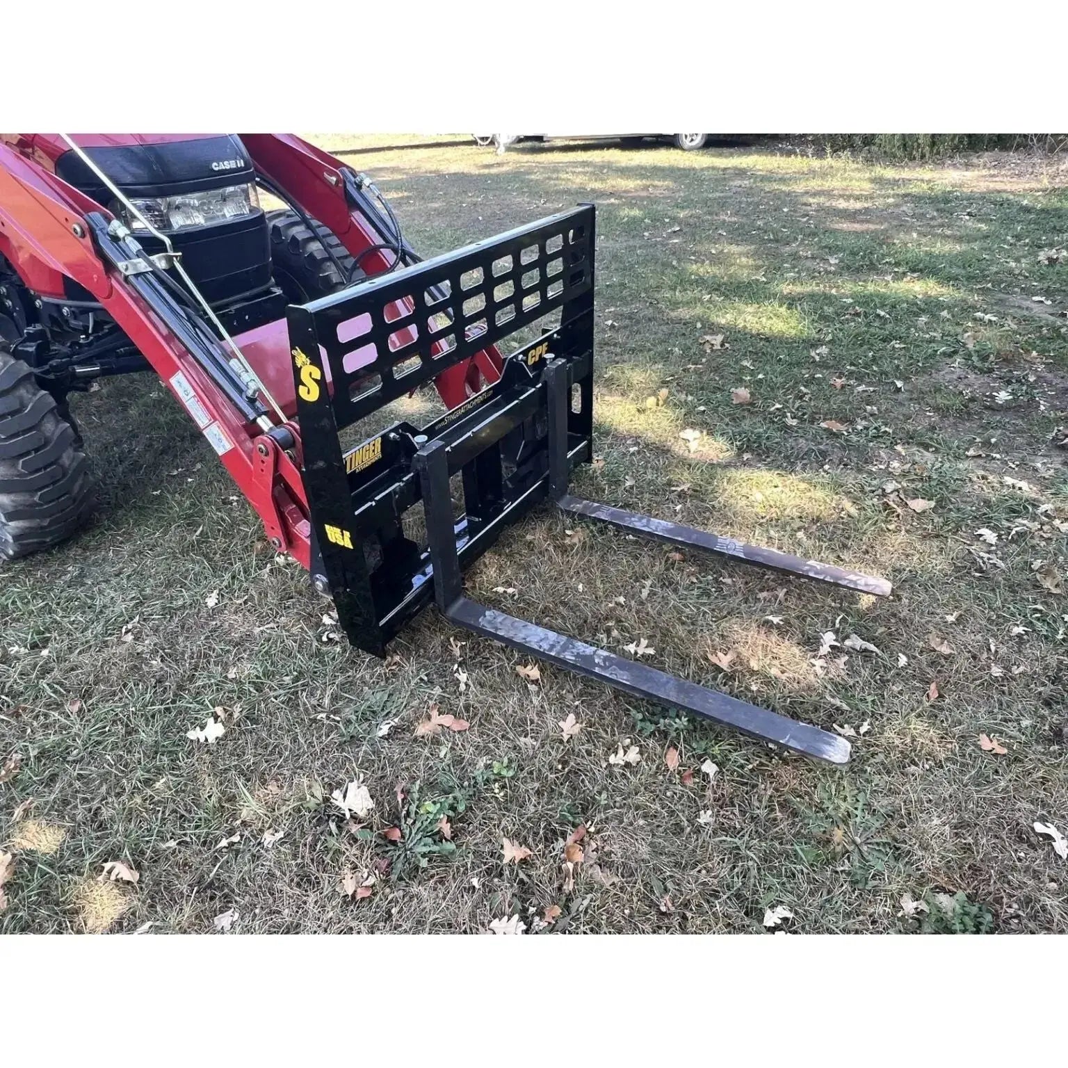 Efficient Material Handling - Compact Pallet Fork by HeavyEquipTech Stinger Attachments Stinger Attachments