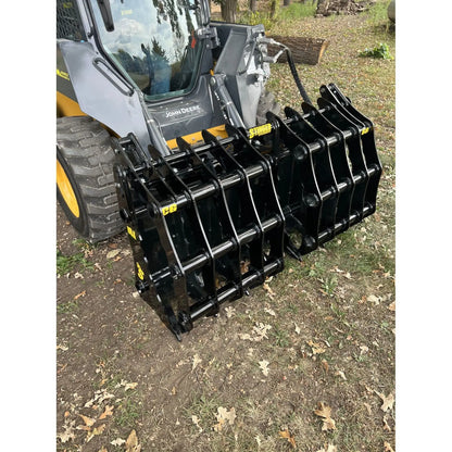 HeavyEquipTech CG Clam Grapple - Durable and Efficient Attachment for Skid Steers, Ensuring Precision Material Handling. 9