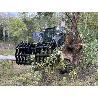 HeavyEquipTech CG Clam Grapple - Durable and Efficient Attachment for Skid Steers, Ensuring Precision Material Handling. 4