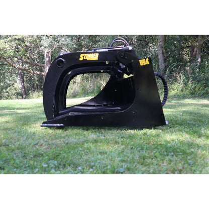 Durable Skid Steer Attachment - Open Sides Rock Grapple Bucket (ROG) by HeavyEquipTech 3