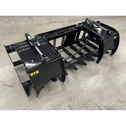 HeavyEquipTech RTG Root Grapple in Action - Precision Land Management for Skid Steers Stinger Attachments Stinger Attachments