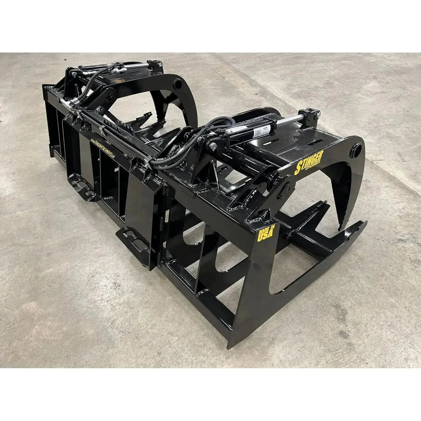Top-Quality RTG Skid Steer Root Grapple by HeavyEquipTech - Superior Land Handling Stinger Attachments Stinger Attachments