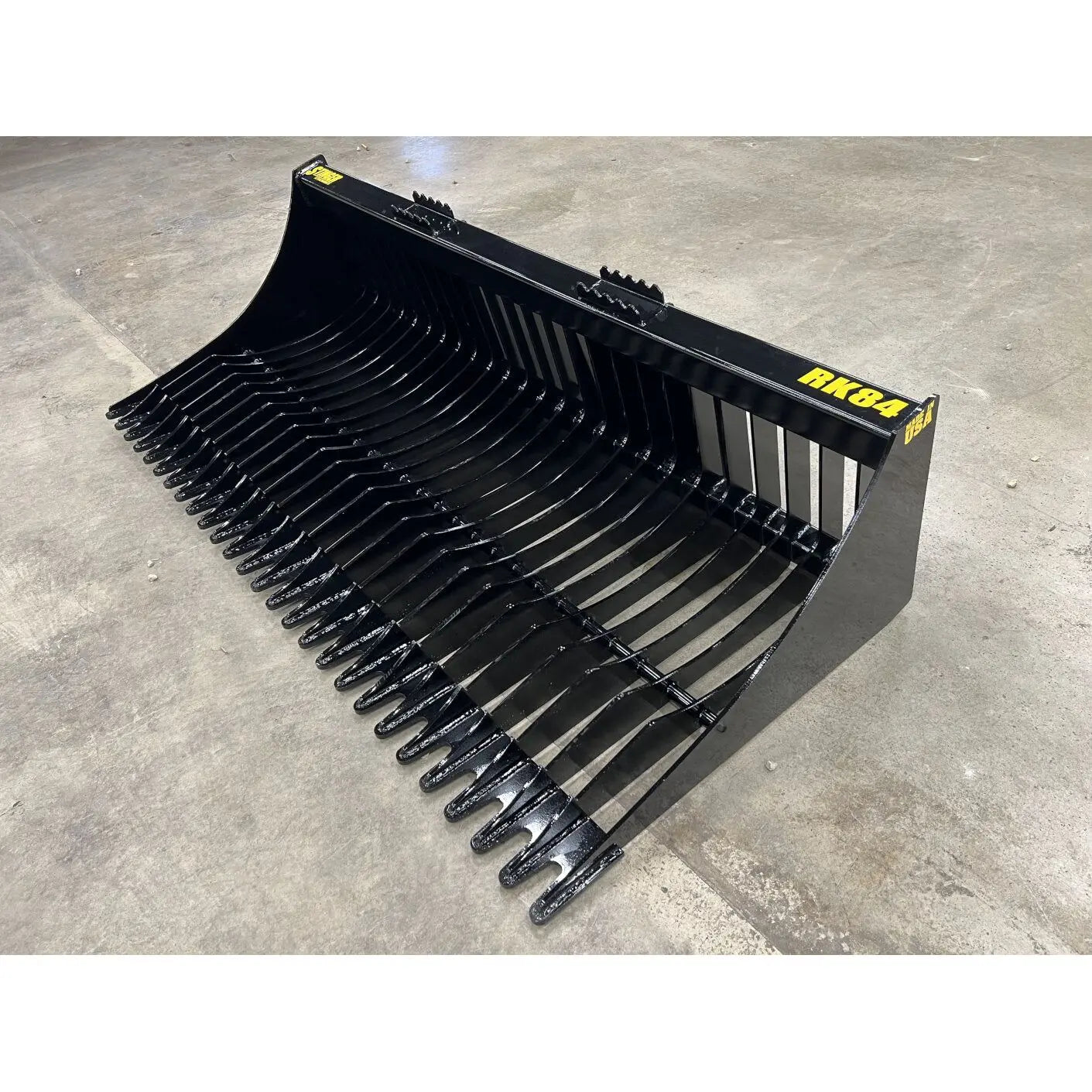 Precision Material Handling - RK Skid Steer Rock Bucket by HeavyEquipTech