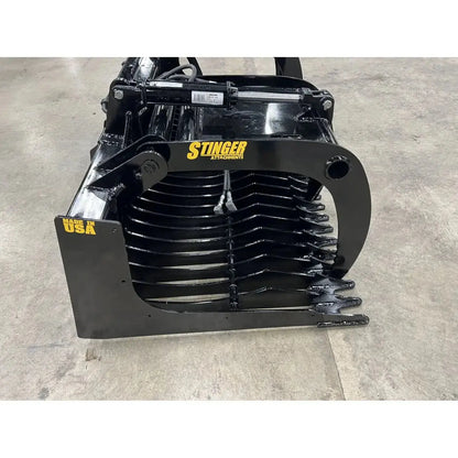Skid Steer Rock Grapple Bucket (RG) Stinger Attachments Stinger Attachments