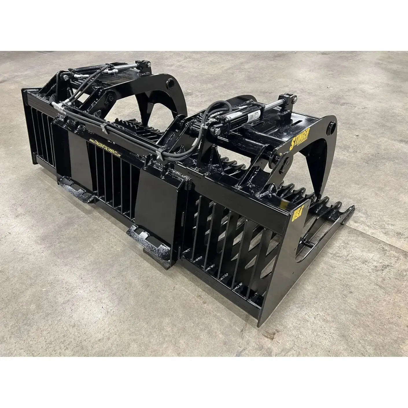Skid Steer Rock Grapple Bucket (RG) Stinger Attachments