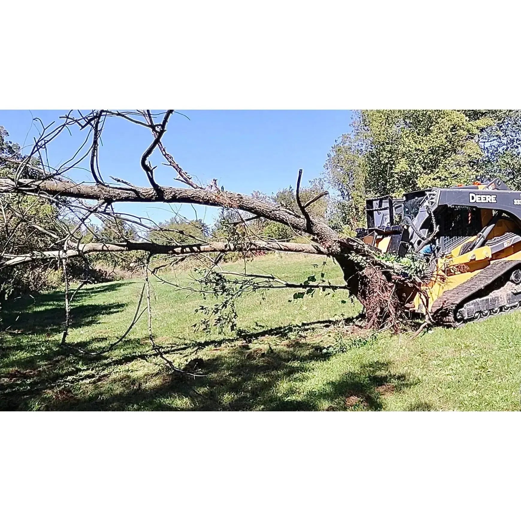 Durable and Versatile STP-34 Skid Steer Tree Puller - Superior Land Management Stinger Attachments Stinger Attachments