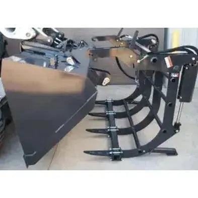 Efficient and adaptable bale handling with Haugen Attachments' Round Bale Grapple featuring a removable grapple for enhanced versatility. Haugen Attachments