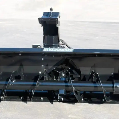 Heavy-duty snow blower with extreme performance capabilities, designed to handle challenging winter weather conditions. Blue Diamond