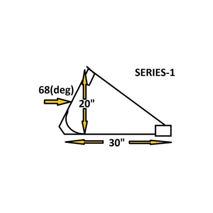 High-capacity skid steer bucket for Series 1 loaders, ideal for various materials