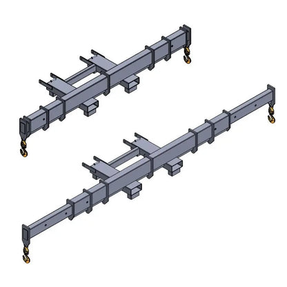 Fork Mounted Adjustable Spreader Bar - HeavyEquipTech 2