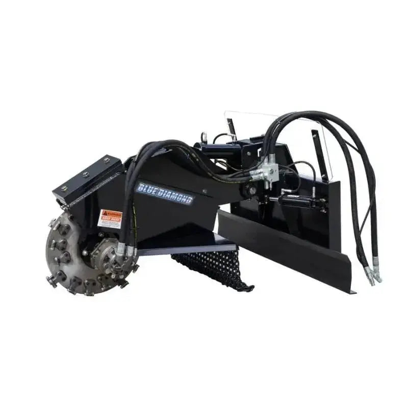Versatile stump grinder with swing arm for efficient and controlled stump removal, providing a powerful solution for landscaping. Blue Diamond Blue Diamond