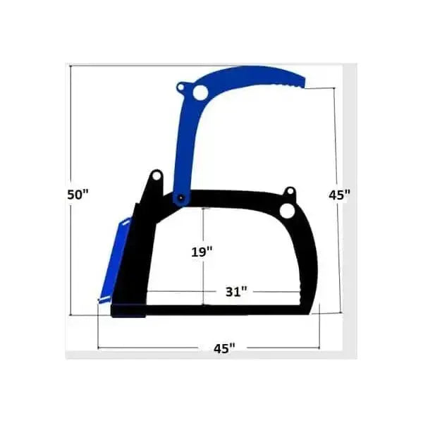 Durable and Efficient - MTG Manure Tine Grapple Bucket by HeavyEquipTech Stinger Attachments