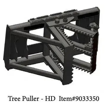 Versatile and strong – Top Dog Attachments' Tree Puller in action. Top Dog Attachments