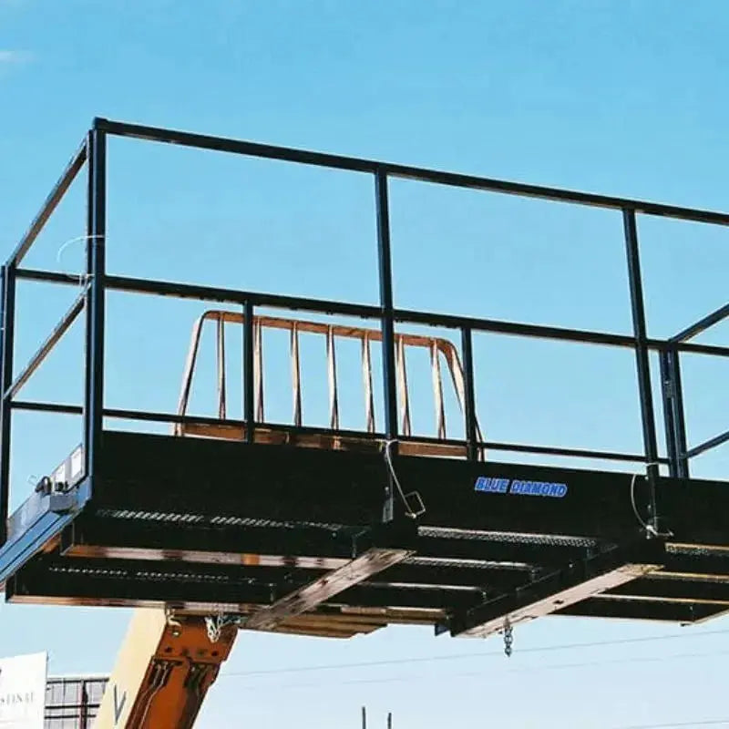 Experience enhanced access and productivity with Blue Diamond's Telehandler Work Platform. Blue Diamond