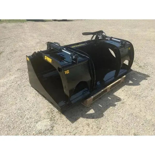 HeavyEquipTech DG Demolition Grapple in Action - Efficient Skid Steer Attachment