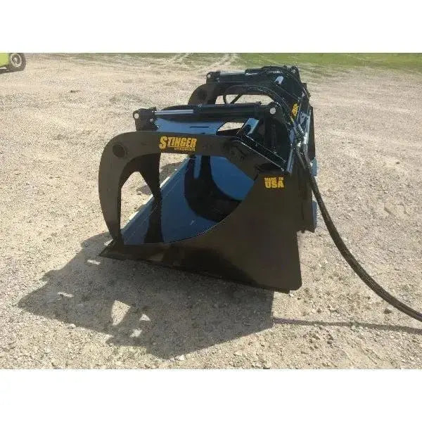 Durable and Versatile DG Grapple Bucket - HeavyEquipTech's Superior Construction Handling Stinger Attachments