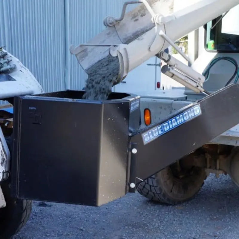 Close-up of the versatile Dispensing Bucket by Blue Diamond in action.