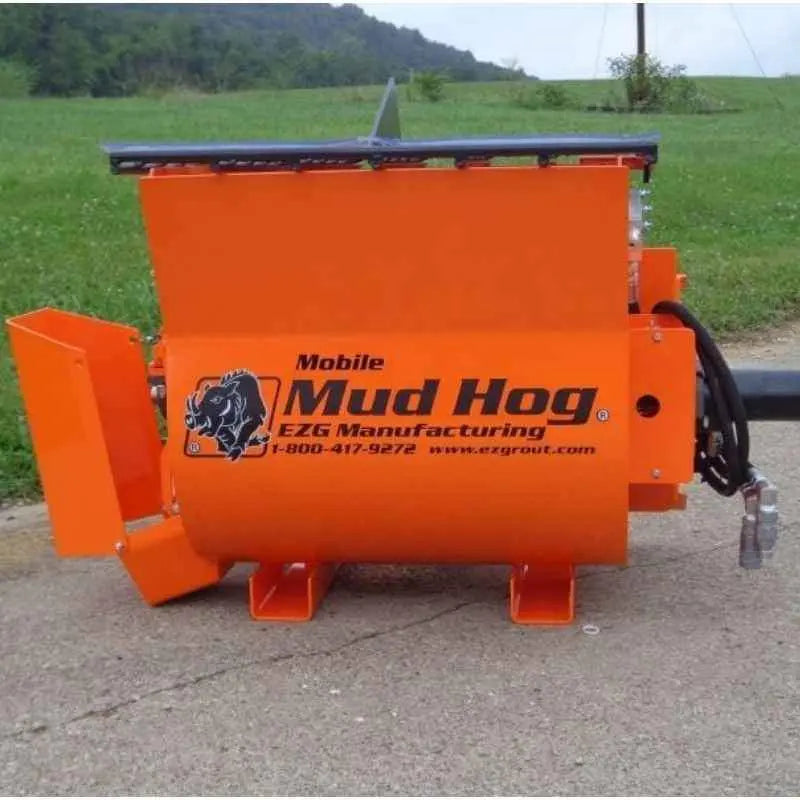 Close-up of the portable Mini Mobile Mud Hog Mixer MMH4 & MMH9 by EZG Manufacturing