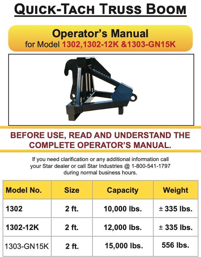 Load image into Gallery viewer, Quick-Tach Truss Booms - Star Industries
