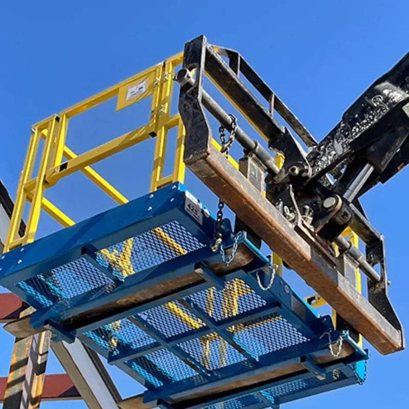 Efficient and secure elevated workspaces with Star Industries' Work Platforms designed for Telehandlers and Forklifts.