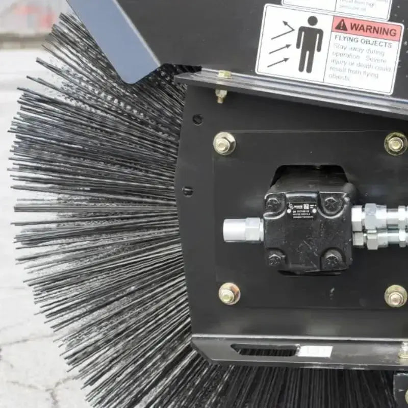 Skid Steer Angle Broom Severe Duty | Blue Diamond Blue Diamond Blue Diamond