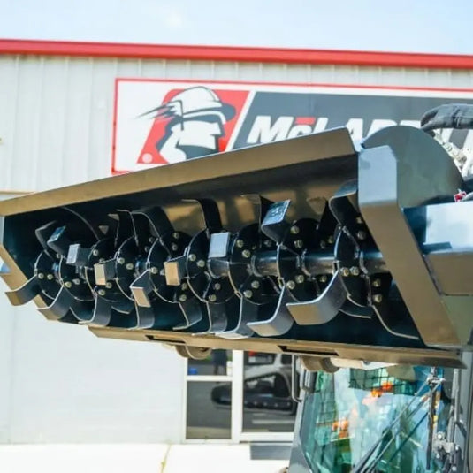 McLaren Industries' Skid Steer Rotary Tiller: Precision soil cultivation for efficient landscaping.