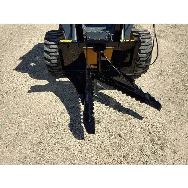 STP-34 Skid Steer Tree Puller in Action - Precision Tree Removal Stinger Attachments Stinger Attachments