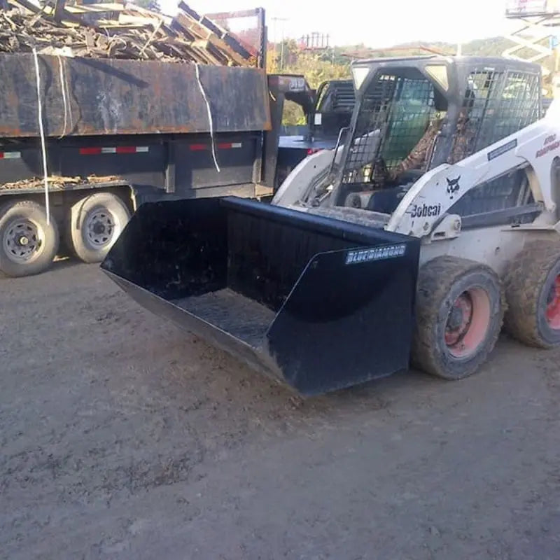 Efficiently load and transport materials with Blue Diamond's Dumpster Bucket, designed for durability and reliability.