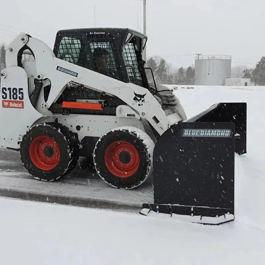 Standard Duty Snow Pusher Plow - HeavyEquipTech 2 Blue Diamond