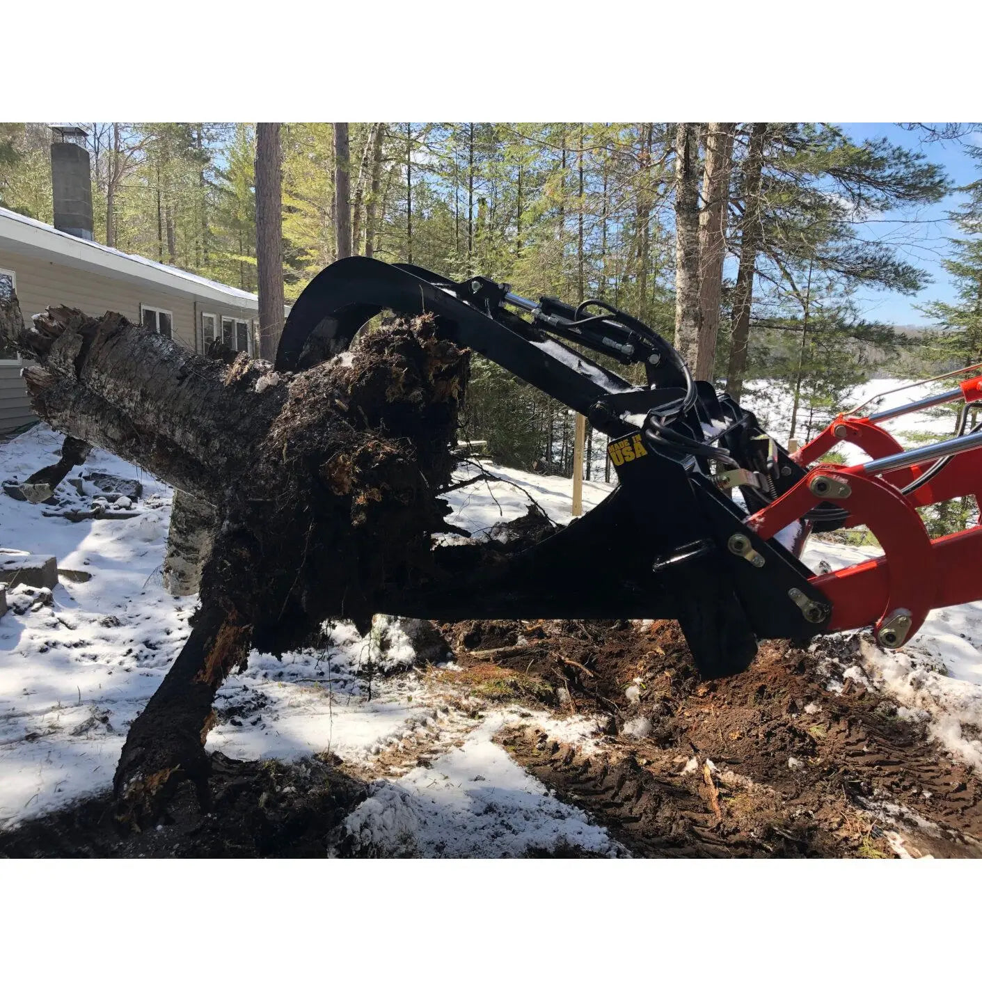 Top-Quality STG Skid Steer Stump Grapple by HeavyEquipTech - Superior Stump Handling